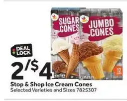 Stop&Shop Stop & Shop Ice Cream Cones offer