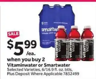 Stop&Shop Vitaminwater or Smartwater offer