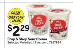 Stop&Shop Stop & Shop Sour Cream offer