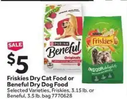 Stop&Shop Friskies Dry Cat Food or Beneful Dry Dog Food offer