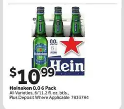 Stop&Shop Heineken 0.0 6 Pack offer