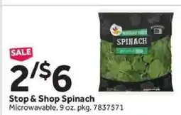 Stop&Shop Stop & Shop Spinach offer