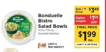 ShopRite Bonduelle Bistro Salad Bowls offer