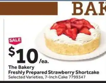 Stop&Shop The Bakery Freshly Prepared Strawberry Shortcake offer