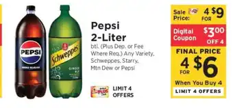 ShopRite Pepsi 2-Liter offer