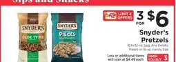ShopRite Snyder's Pretzels offer