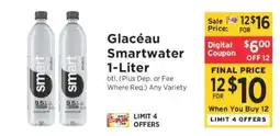 ShopRite Glacéau Smartwater 1-Liter offer