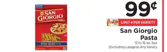 ShopRite San Giorgio Pasta offer