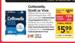 ShopRite Cottonelle, Scott or Viva offer