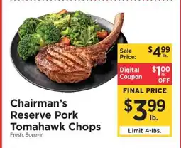 ShopRite Chairman's Reserve Pork Tomahawk Chops offer