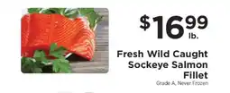 ShopRite Fresh Wild Caught Sockeye Salmon Fillet offer