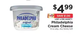 ShopRite Philadelphia Cream Cheese offer