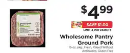 ShopRite Wholesome Pantry Ground Pork offer