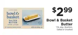 ShopRite Bowl & Basket Butter offer