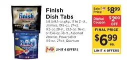 ShopRite Finish Dish Tabs offer