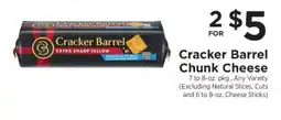 ShopRite Cracker Barrel Chunk Cheese offer