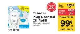 ShopRite Febreze Plug Scented Oil Refill offer