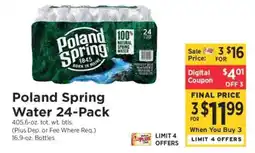 ShopRite Poland Spring Water 24-Pack offer