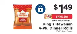 ShopRite King’s Hawaiian 4-Pk. Dinner Rolls offer