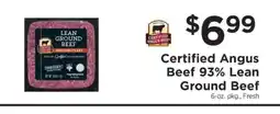 ShopRite Certified Angus Beef 93% Lean Ground Beef offer