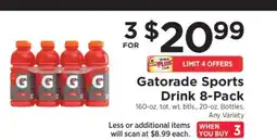 ShopRite Gatorade Sports Drink 8-Pack offer