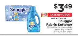 ShopRite Snuggle Fabric Softener offer