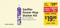 ShopRite Swiffer Power Mop Starter Kit offer