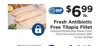 ShopRite Fresh Antibiotic Free Tilapia Fillet offer