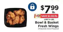 ShopRite Bowl & Basket Fresh Wings offer