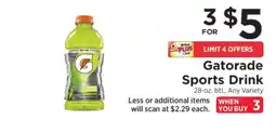 ShopRite Gatorade Sports Drink offer