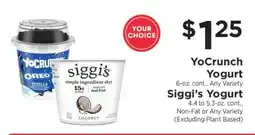 ShopRite YoCrunch Yogurt / Siggi's Yogurt offer