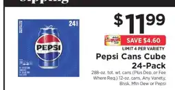 ShopRite Pepsi Cans Cube 24-Pack offer