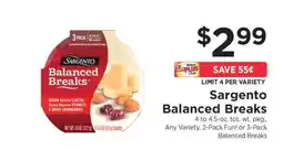 ShopRite Sargento Balanced Breaks offer