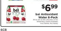 ShopRite bai Antioxidant Water 6-Pack offer