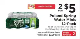 ShopRite Poland Spring Water Minis 12-Pack offer
