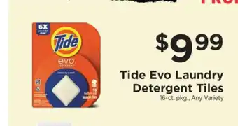 ShopRite Tide evo Laundry Detergent Tiles offer