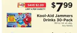 ShopRite Kool-Aid Jammers Drinks 30-Pack offer