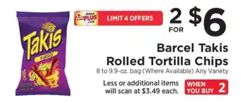 ShopRite Barcel Takis Rolled Tortilla Chips offer