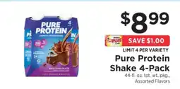 ShopRite Pure Protein Shake 4-Pack offer