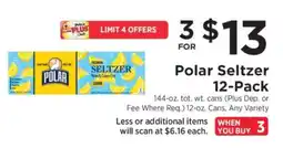 ShopRite Polar Seltzer 12-Pack offer