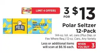 ShopRite Polar Seltzer 12-Pack offer