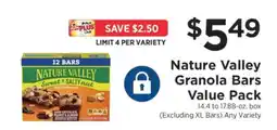 ShopRite Nature Valley Granola Bars Value Pack offer