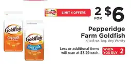 ShopRite Pepperidge Farm Goldfish offer