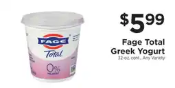 ShopRite Fage Total Greek Yogurt offer