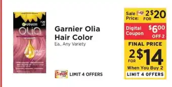ShopRite Garnier Olia Hair Color offer
