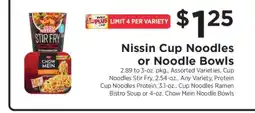 ShopRite Nissin Cup Noodles or Noodle Bowls offer