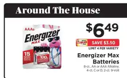 ShopRite Energizer Max Batteries offer