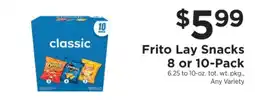 ShopRite Frito Lay Snacks 8 or 10-Pack offer