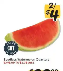 Winn Dixie Seedless Watermelon Quarters offer