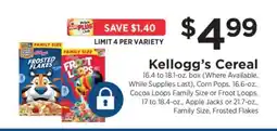 ShopRite Kellogg's Cereal offer